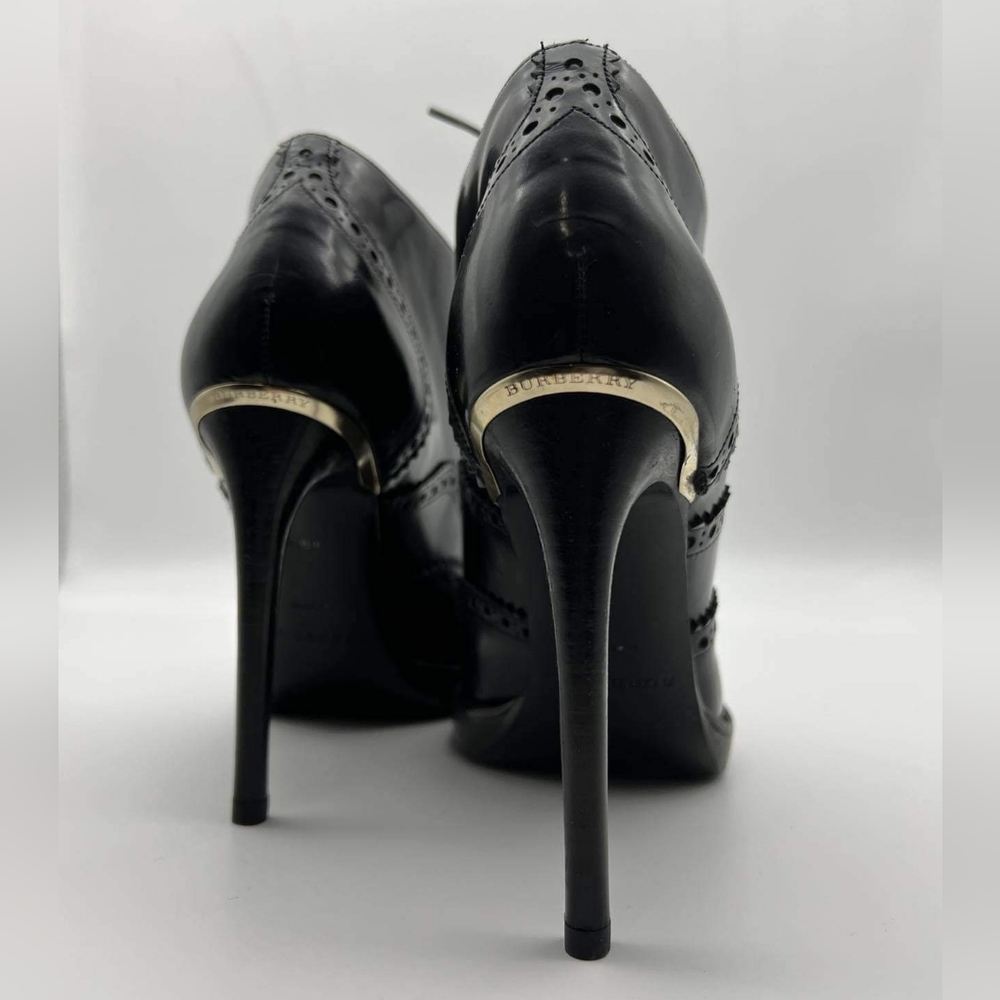 Burberry Black Leather Booties / Heels - Picture 8 of 15